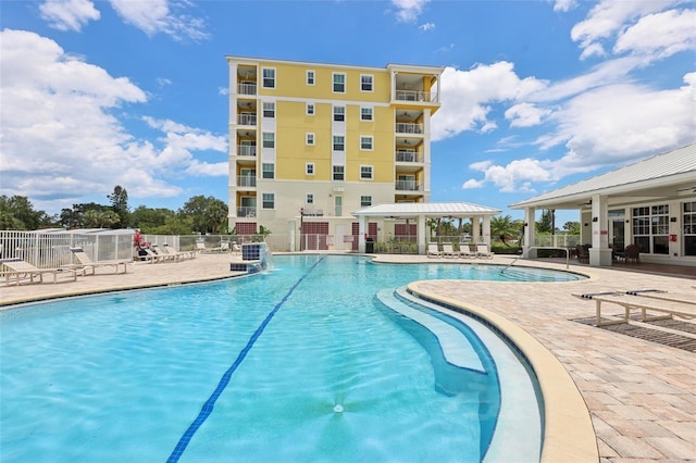 7 Riverwalk Dr Unit 305, New Smyrna Beach, FL 32169 - community pool with a gazebo and a patio