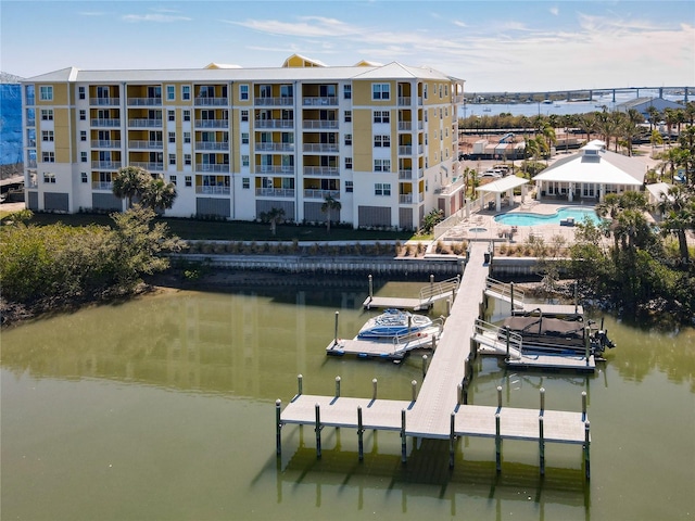 7 Riverwalk Dr Unit 305, New Smyrna Beach, FL 32169 - dock area featuring a water view