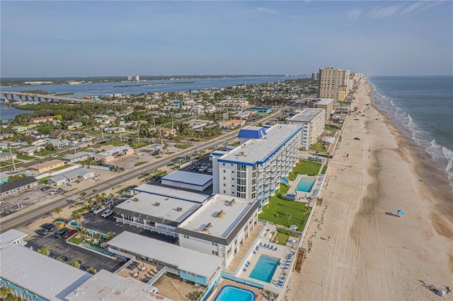 3615 S Atlantic Ave Unit 211, Daytona Beach, FL 32118 - drone / aerial view of a nearby body of water and a pool