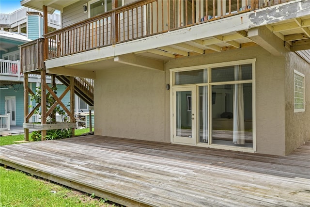 6956 Turtlemound Rd, New Smyrna Beach, FL 32169 - view of wooden terrace