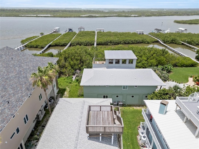6956 Turtlemound Rd, New Smyrna Beach, FL 32169 - drone / aerial view of a nearby body of water