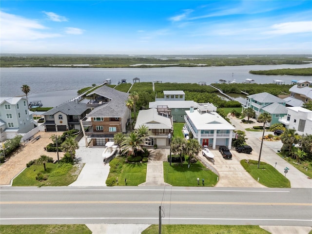6956 Turtlemound Rd, New Smyrna Beach, FL 32169 - aerial perspective of suburban area featuring a large body of water