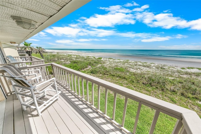 4777 S Atlantic Ave Unit B2, Port Orange, FL 32127 - balcony featuring view of water and beach