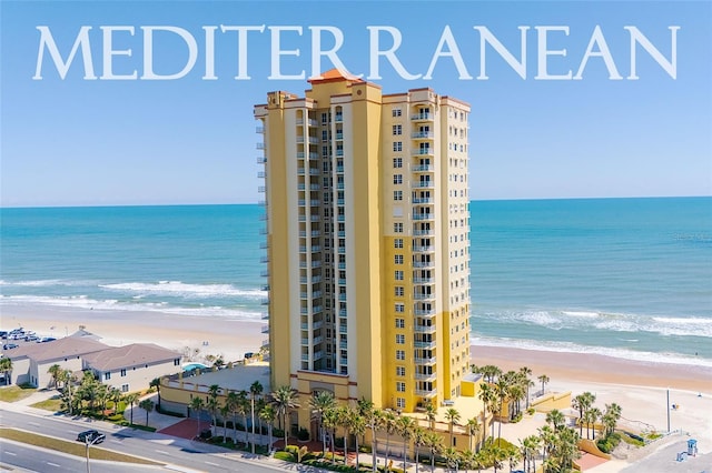 2300 N Atlantic Ave Unit 203, Daytona Beach, FL 32118 - view of apartment building / complex with view of water and beach