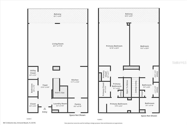 901 S Atlantic Ave Unit 202, Ormond Beach, FL 32176 - view of floor plan / room layout
