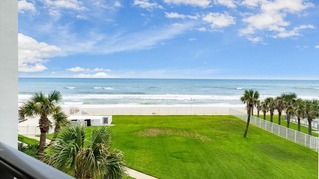 901 S Atlantic Ave Unit 202, Ormond Beach, FL 32176 - water view featuring nearby beach