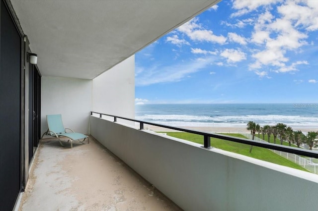 901 S Atlantic Ave Unit 202, Ormond Beach, FL 32176 - balcony with view of water and beach