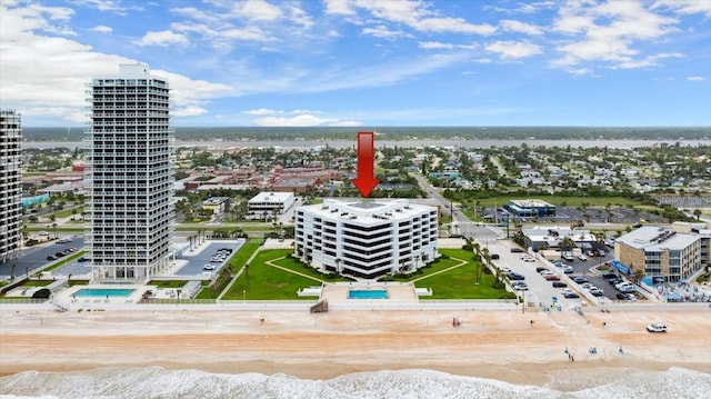 901 S Atlantic Ave Unit 202, Ormond Beach, FL 32176 - view of urban area featuring nearby beach and a pool area
