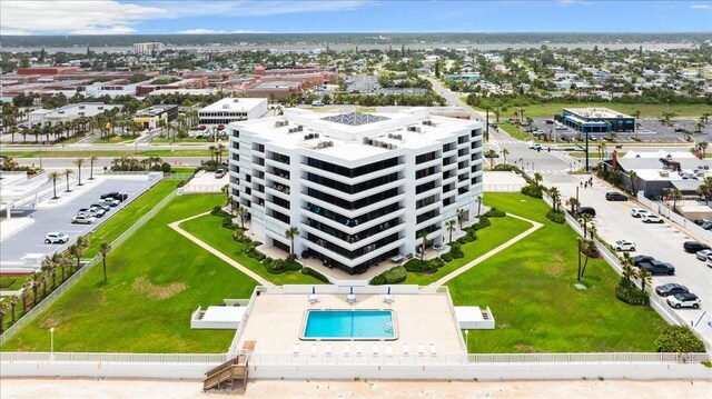 901 S Atlantic Ave Unit 202, Ormond Beach, FL 32176 - bird's eye view of a pool area