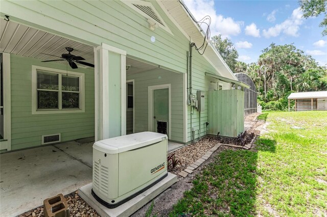 2360 Mooneyham Dr, New Smyrna Beach, FL 32168 - exterior space featuring ceiling fan