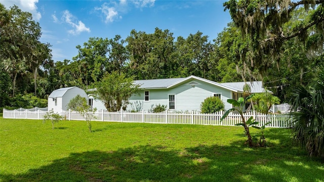 2360 Mooneyham Dr, New Smyrna Beach, FL 32168 - view of front of house with a metal roof