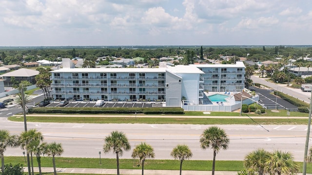 3700 S Atlantic Ave Unit 108, New Smyrna Beach, FL 32169 - drone / aerial view of a pool area