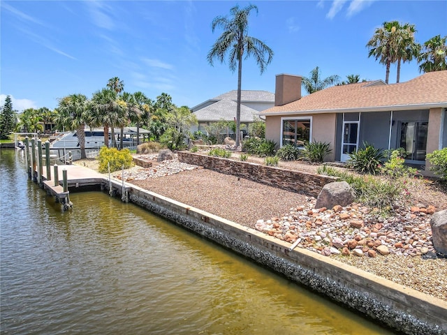 26 Creek Ct, Palm Coast, FL 32137 - dock with a water view