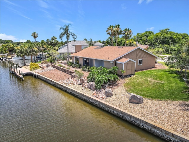 26 Creek Ct, Palm Coast, FL 32137 - view from above of property featuring a large body of water