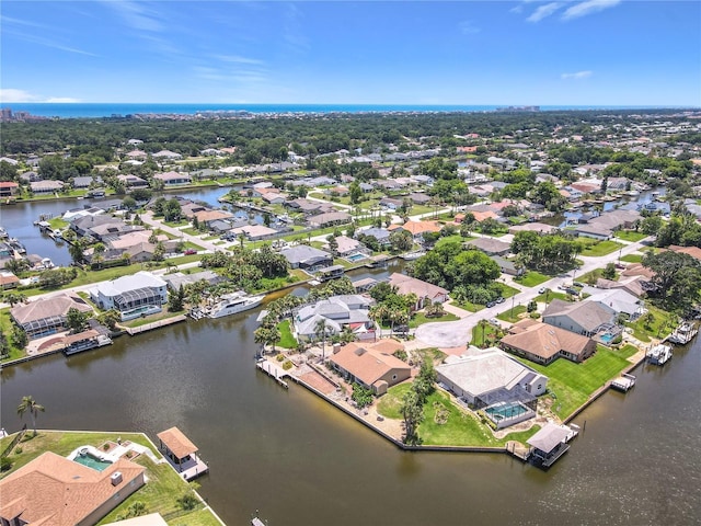 26 Creek Ct, Palm Coast, FL 32137 - aerial view of residential area featuring a nearby body of water