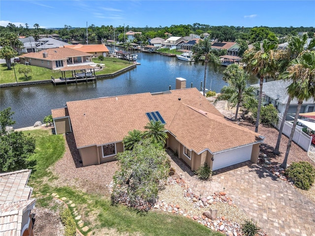 26 Creek Ct, Palm Coast, FL 32137 - aerial perspective of suburban area with a large body of water