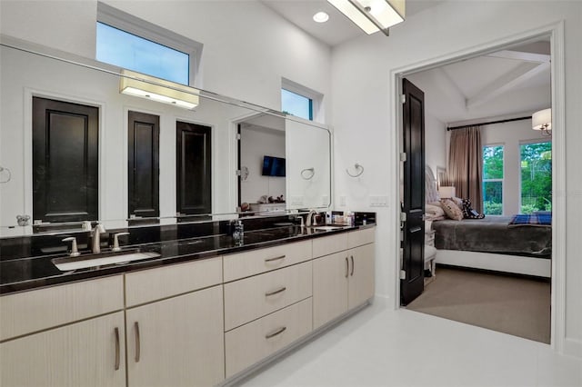6294 W Fallsgrove Ln, Port Orange, FL 32128 - ensuite bathroom with double vanity and healthy amount of natural light