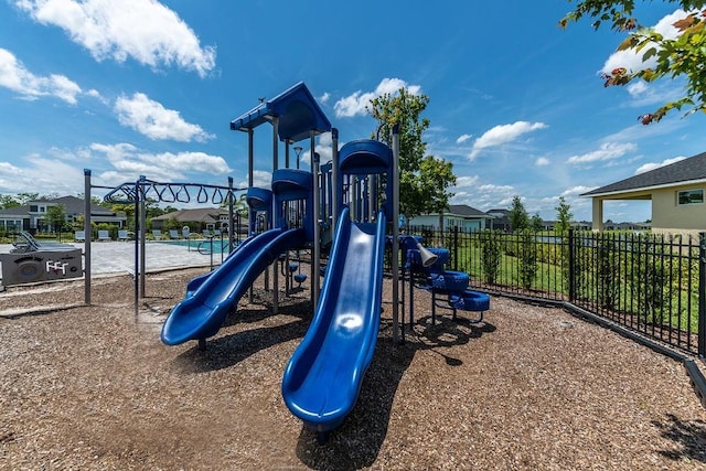 6294 W Fallsgrove Ln, Port Orange, FL 32128 - community playground with a residential view