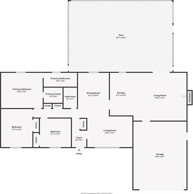 800 Black Duck Dr, Port Orange, FL 32127 - view of floor plan / room layout
