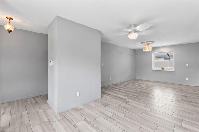 800 Black Duck Dr, Port Orange, FL 32127 - unfurnished room with ceiling fan and wood finish floors