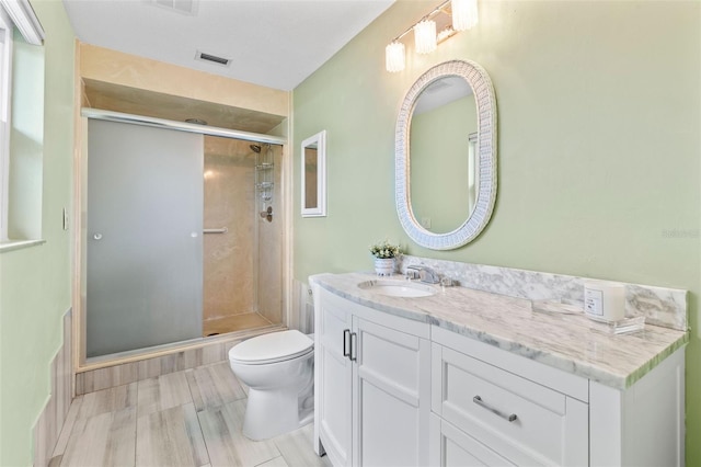 800 Black Duck Dr, Port Orange, FL 32127 - bathroom featuring vanity and a shower stall