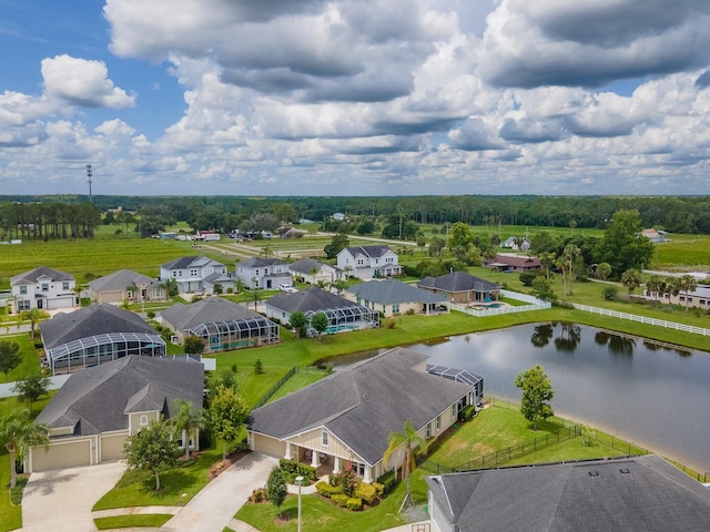 6804 Forkmead Ln, Port Orange, FL 32128 - aerial perspective of suburban area with a large body of water