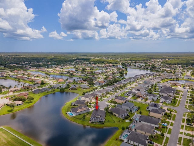 6804 Forkmead Ln, Port Orange, FL 32128 - aerial perspective of suburban area with a large body of water