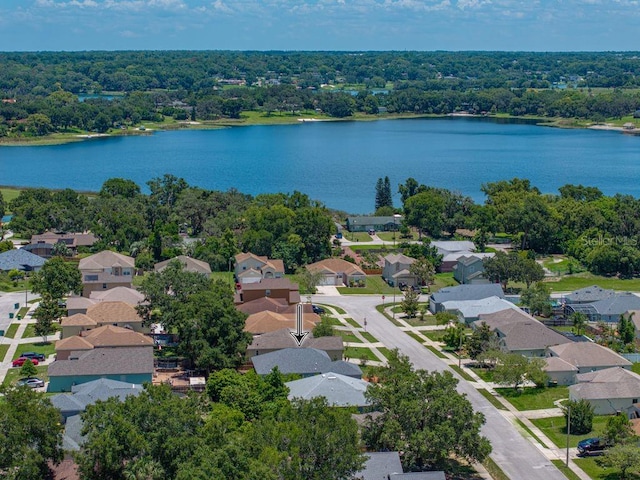 411 Ryans Ridge Ave, Eustis, FL 32726 - aerial view of residential area with a large body of water