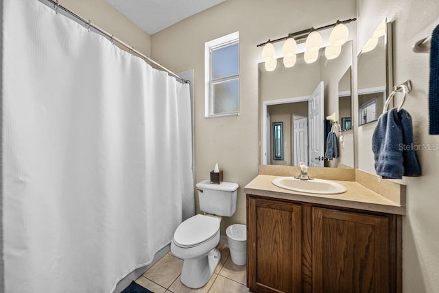 411 Ryans Ridge Ave, Eustis, FL 32726 - bathroom with vanity, tile patterned flooring, and curtained shower