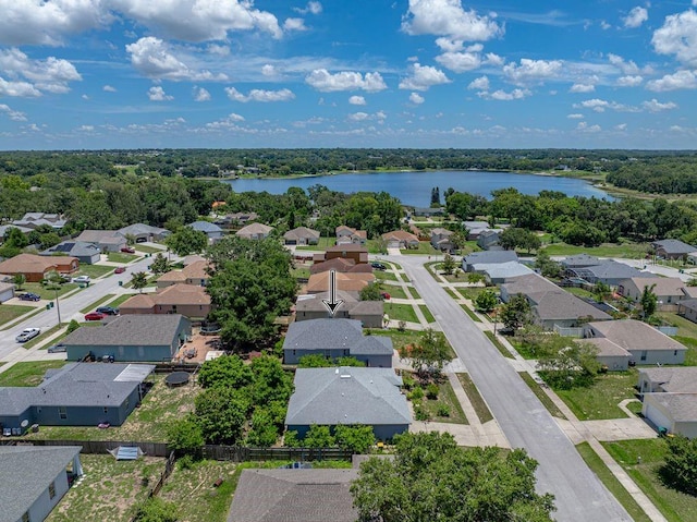 411 Ryans Ridge Ave, Eustis, FL 32726 - aerial perspective of suburban area with a large body of water