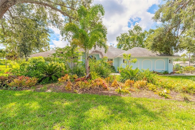 904 Clubhouse Blvd, New Smyrna Beach, FL 32168 - view of front of property featuring a front yard and stucco siding