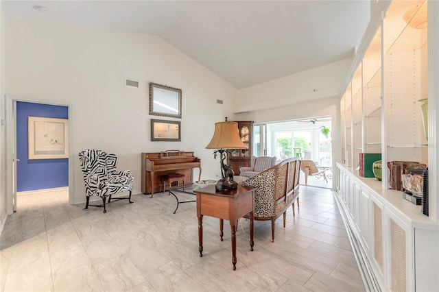 904 Clubhouse Blvd, New Smyrna Beach, FL 32168 - office area with high vaulted ceiling