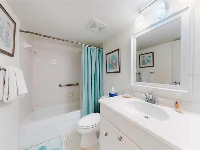 4175 S Atlantic Ave Unit 4110, New Smyrna Beach, FL 32169 - bathroom featuring vanity, tile patterned flooring, and shower / tub combo