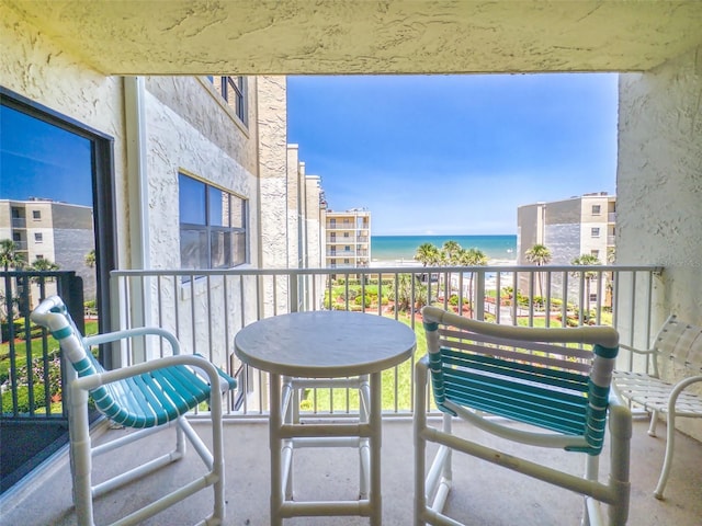 4175 S Atlantic Ave Unit 4110, New Smyrna Beach, FL 32169 - balcony featuring a water view
