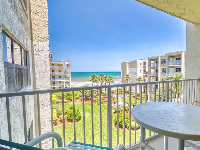 4175 S Atlantic Ave Unit 4110, New Smyrna Beach, FL 32169 - balcony featuring a water view