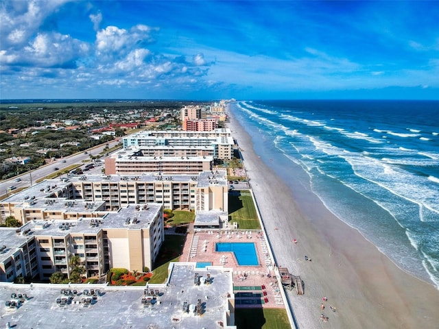 4175 S Atlantic Ave Unit 4110, New Smyrna Beach, FL 32169 - bird's eye view of waterfront with a beach