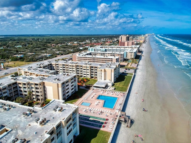 4175 S Atlantic Ave Unit 4110, New Smyrna Beach, FL 32169 - view of urban area featuring expansive coastline and a pool