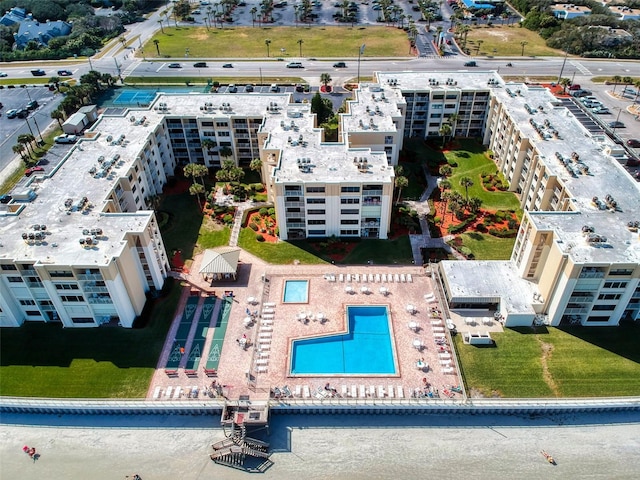 4175 S Atlantic Ave Unit 4110, New Smyrna Beach, FL 32169 - bird's eye view of a pool area
