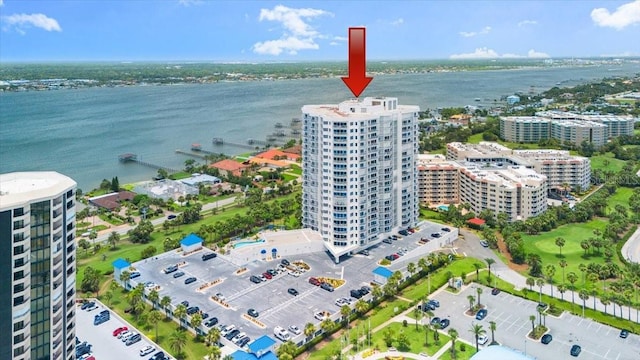 2 Oceans W Blvd Unit 206, Daytona Beach Shores, FL 32118 - view of urban area featuring a nearby body of water and apartment complex / building