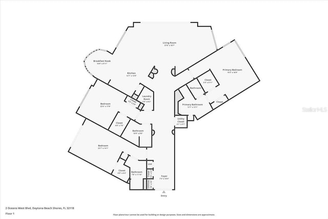 2 Oceans W Blvd Unit 206, Daytona Beach Shores, FL 32118 - view of room layout