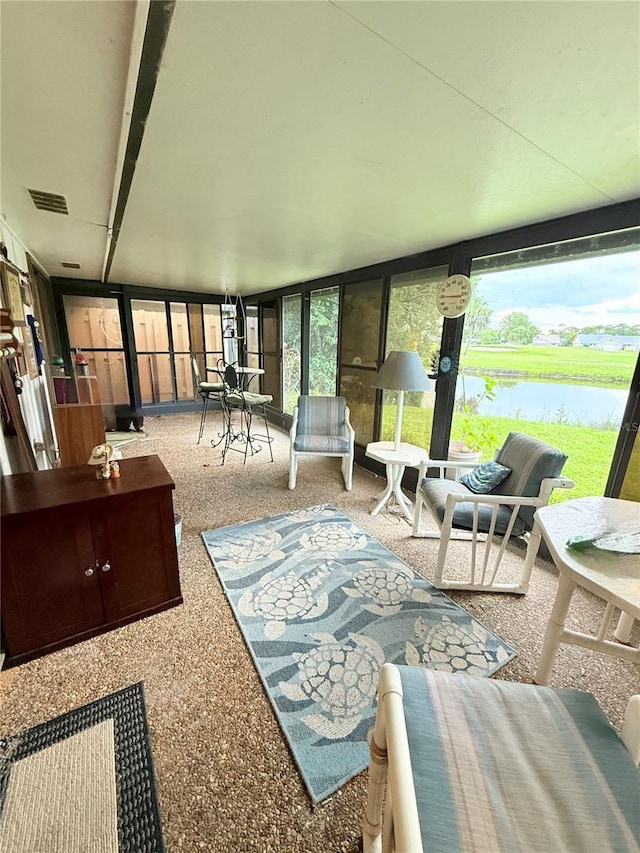 51 Fore Dr, New Smyrna Beach, FL 32168 - sunroom / solarium with a water view