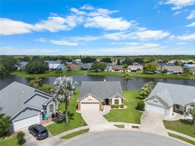 684 Rochester Ct, New Smyrna Beach, FL 32168 - aerial perspective of suburban area featuring a large body of water
