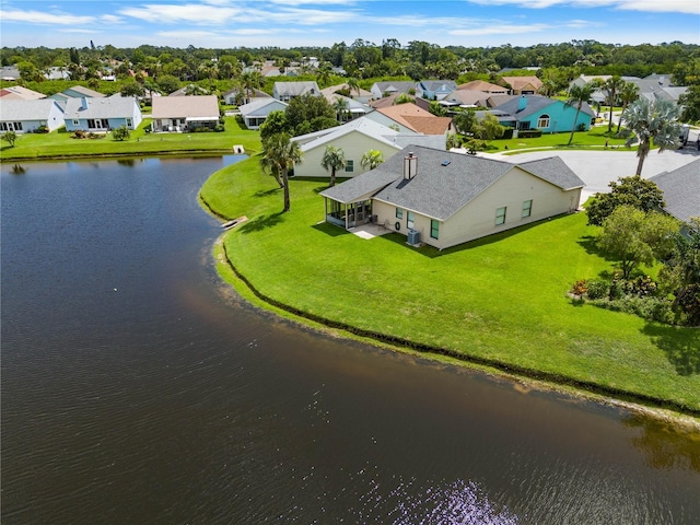 684 Rochester Ct, New Smyrna Beach, FL 32168 - aerial perspective of suburban area featuring a nearby body of water