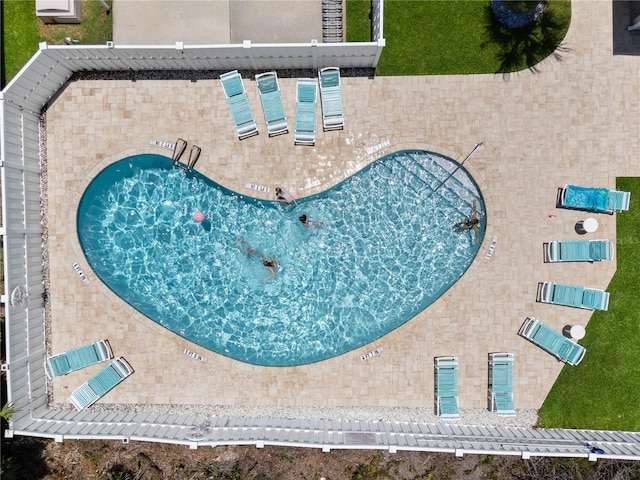 684 Rochester Ct, New Smyrna Beach, FL 32168 - view of pool with a patio area