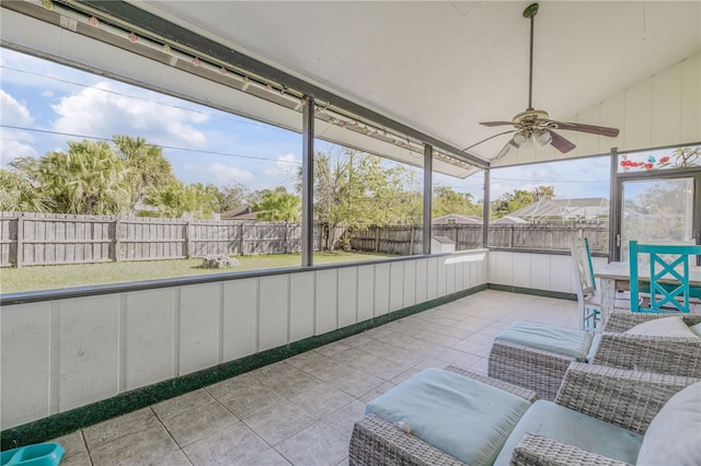 2715 Pine Tree Dr, Edgewater, FL 32141 - sunroom / solarium with a ceiling fan and plenty of natural light