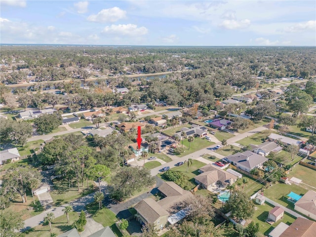 2715 Pine Tree Dr, Edgewater, FL 32141 - aerial view of property and surrounding area with nearby suburban area
