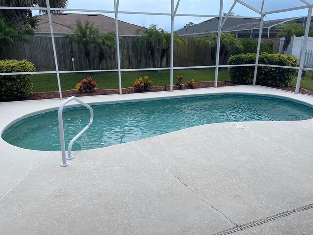 405 Central Mariners Dr, Edgewater, FL 32141 - view of pool featuring a lanai and a patio