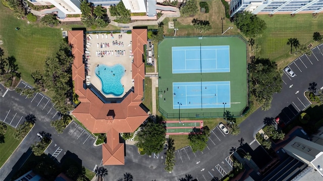 5300 S Atlantic Ave Unit 5-502, New Smyrna Beach, FL 32169 - bird's eye view of a pool area