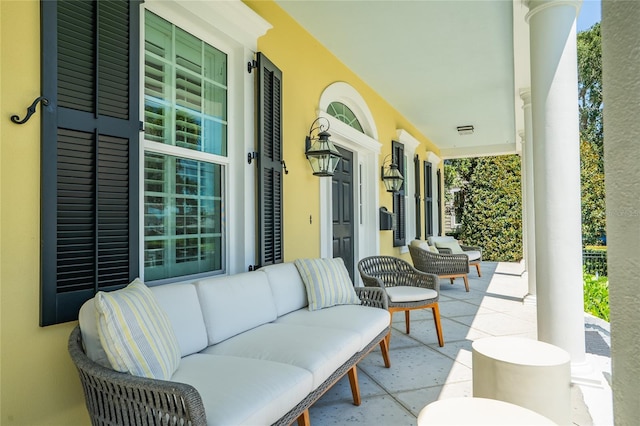 1212 S Riverside Dr, New Smyrna Beach, FL 32168 - view of covered porch
