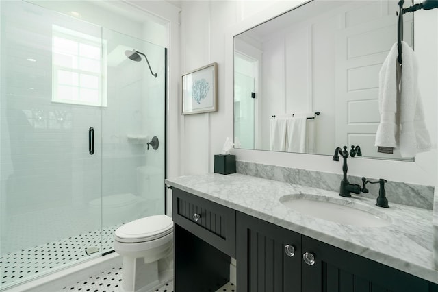 1212 S Riverside Dr, New Smyrna Beach, FL 32168 - full bathroom featuring vanity and a stall shower